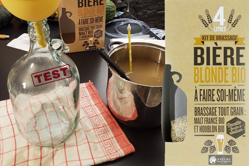 Le kit de bière bio pour confectionner un breuvage fait maison